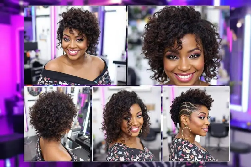 5 coupes courtes femme pour cheveux épais et frisés